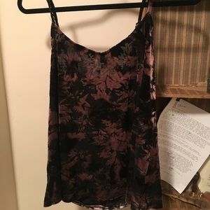 Black and pink velvet top from Miss Selfridge.